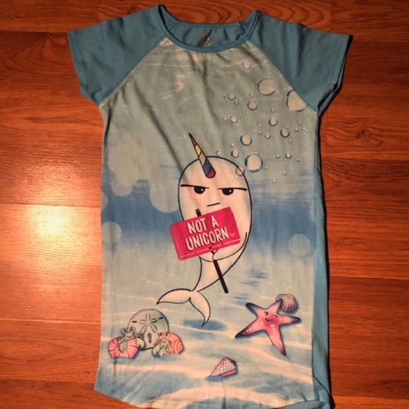 Justice Girls 6//7 Peace Love /& Avocados Night Shirt Pajamas Nightgown Gown New